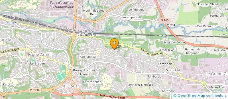 localisation de l'entreprise SORA INVESTISSEMENT à QUIMPER