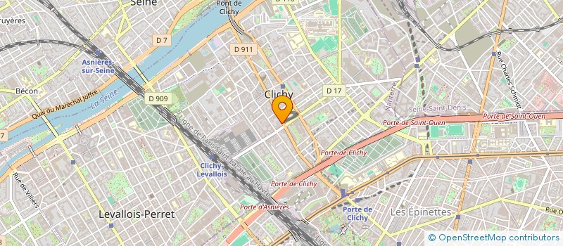 localisation de l'entreprise SORA PAYMENT à CLICHY