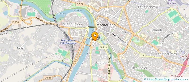 localisation de l'entreprise SORACOE  MONTAUBAN