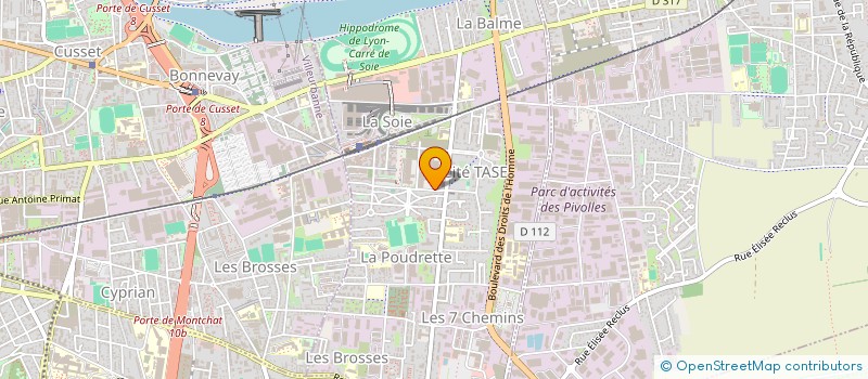 localisation de l'entreprise SORAFI à VAULX-EN-VELIN
