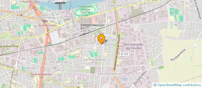 localisation de l'entreprise SORAFI à VAULX-EN-VELIN