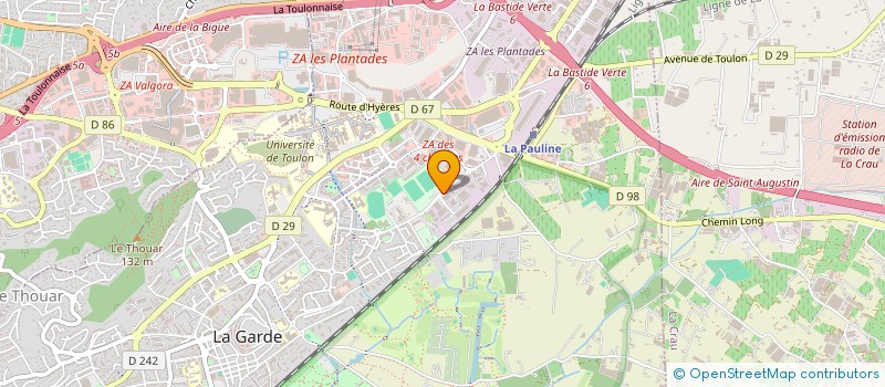 localisation de l'entreprise SORAGAZ MEDITERRANEE  LA GARDE