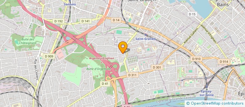 localisation de l'entreprise SORAIN TAXI  ARGENTEUIL