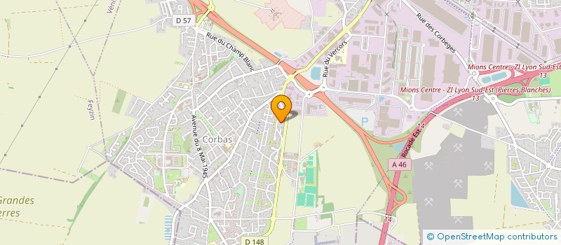 localisation de l'entreprise SORALP à CORBAS