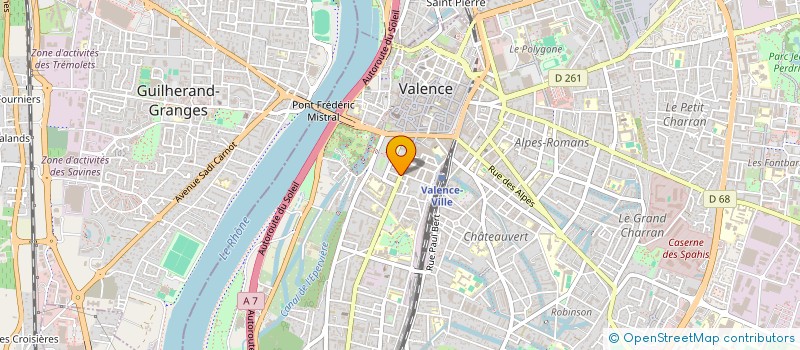 localisation de l'entreprise SORALP  VALENCE
