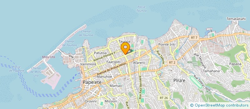 localisation de l'entreprise SORAM PACIFIQUE à PAPEETE