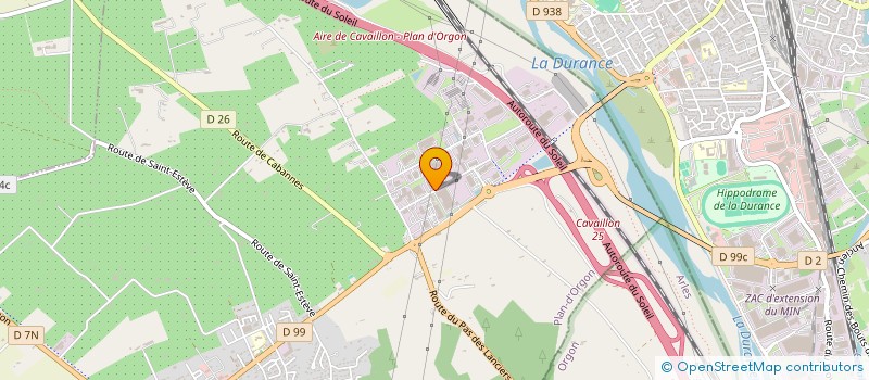 localisation de l'entreprise SORAM-VITACROC à PLAN-D'ORGON