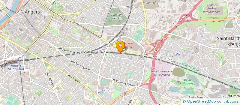 localisation de l'entreprise SORANJOU à ANGERS