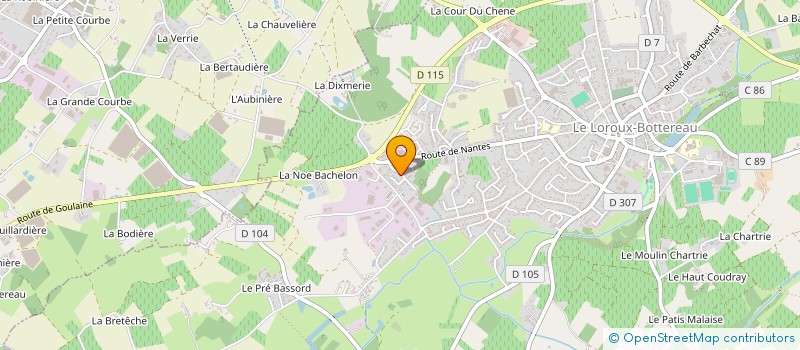 localisation de l'entreprise SORANN EVENTS  LE LOROUX-BOTTEREAU