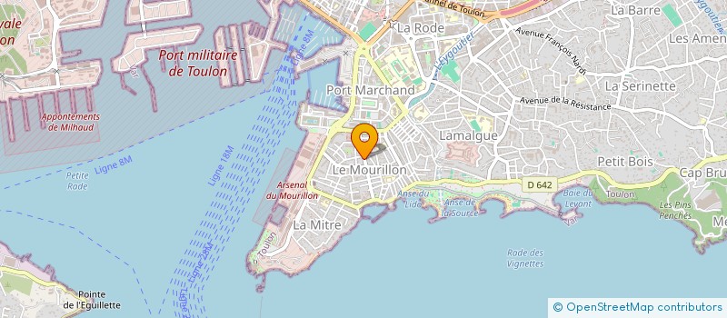 localisation de l'entreprise SORAPHAEL  TOULON