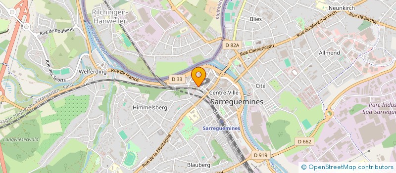 localisation de l'entreprise SORATEC SARL à SARREGUEMINES
