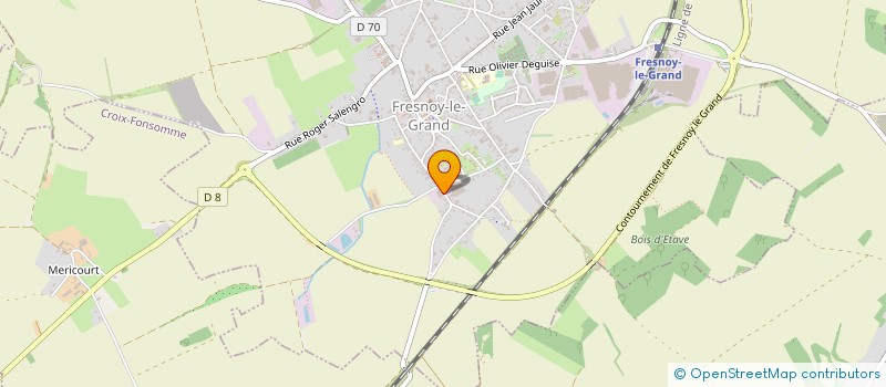 localisation de l'entreprise SORATECH à FRESNOY-LE-GRAND