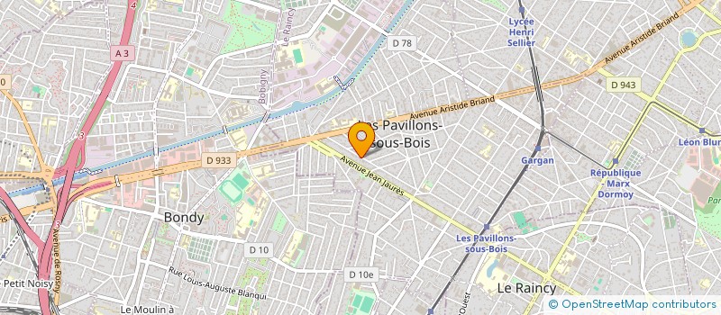 localisation de l'entreprise SORAX à LES PAVILLONS-SOUS-BOIS