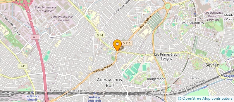 localisation de l'entreprise SORAYA IMMOBILIER à AULNAY-SOUS-BOIS