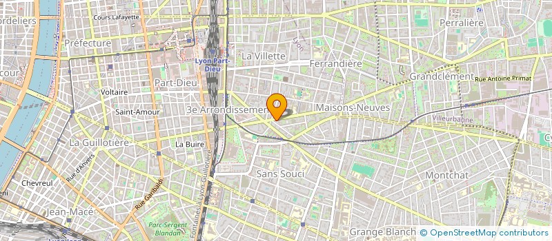 localisation de l'entreprise SORBET-DIFFUSION à LYON