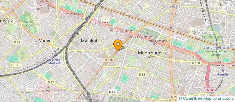 localisation de l'entreprise SORBET MELON  MONTROUGE