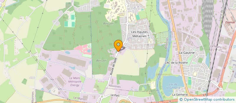 localisation de l'entreprise SORBIAL à ALLONNES