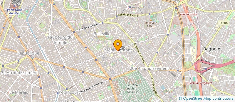 localisation de l'entreprise SORBIER SARL  PARIS