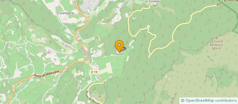 localisation de l'entreprise SORBIER TP à MALAUCENE