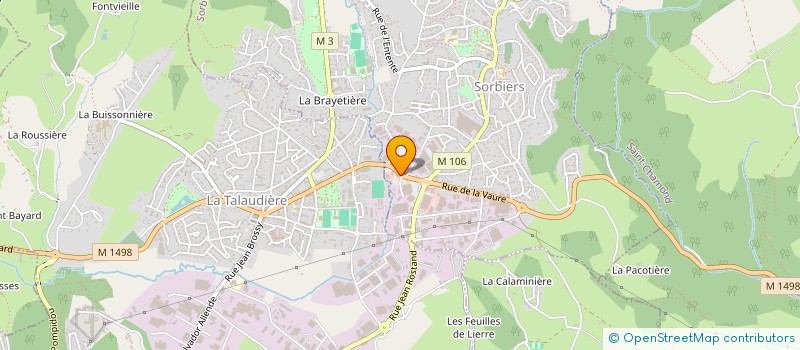 localisation de l'entreprise SORBIERS à SORBIERS