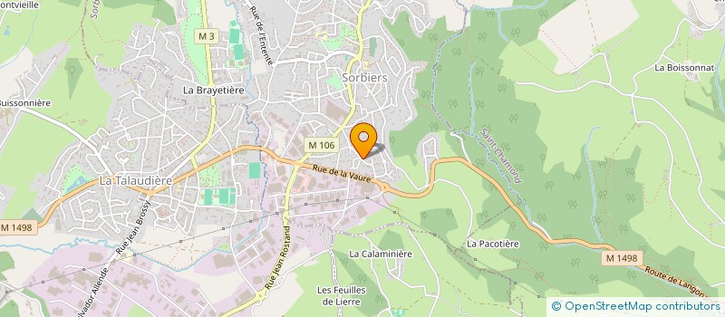 localisation de l'entreprise SORBIERS SAINT-JEAN TALAUDIERE HANDBALL  SORBIERS