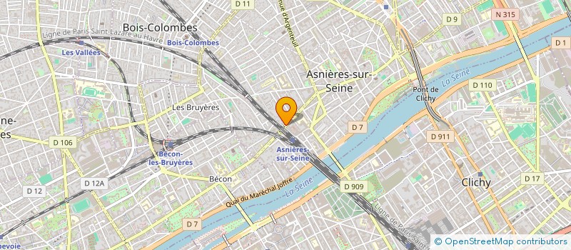 localisation de l'entreprise SORCA à ASNIERES-SUR-SEINE