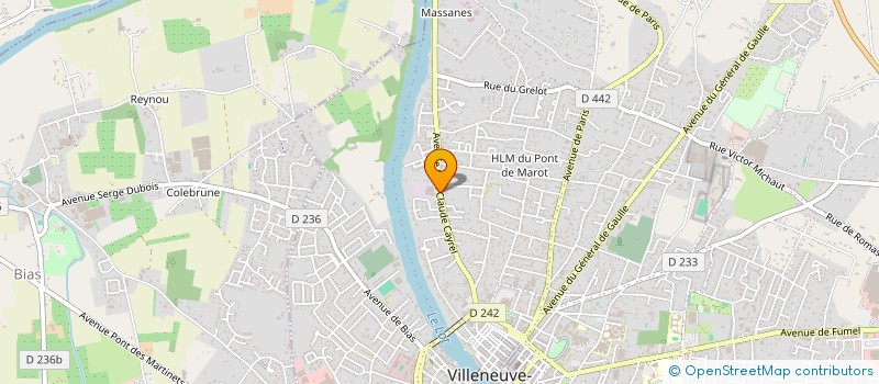 localisation de l'entreprise SORCAD SARL à VILLENEUVE-SUR-LOT