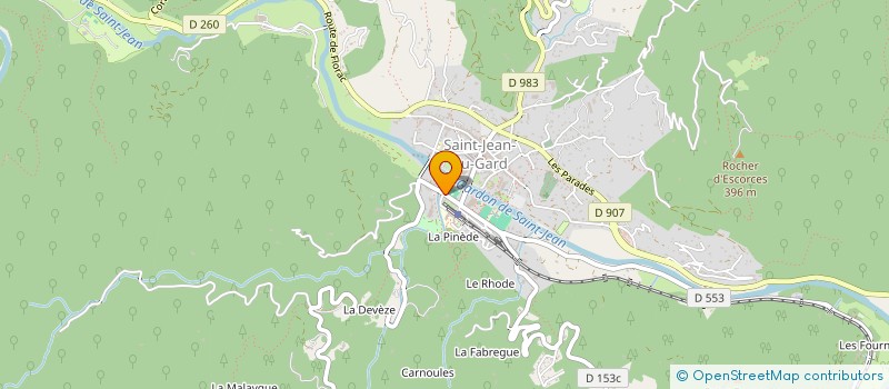 localisation de l'entreprise SORCIERES  SAINT-JEAN-DU-GARD