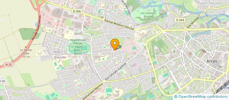 localisation de l'entreprise SORCOF à ARRAS