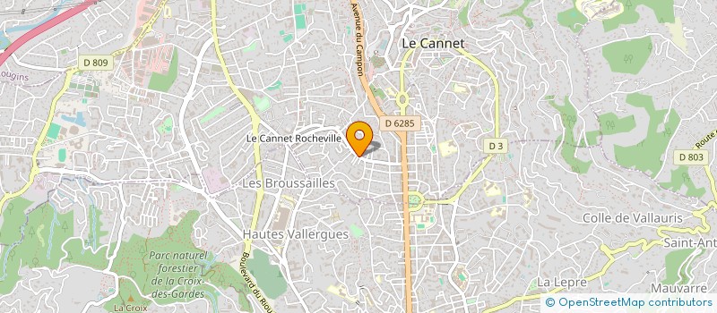 localisation de l'entreprise SORDELLO FRERES à LE CANNET