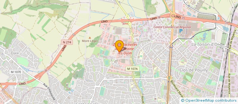localisation de l'entreprise SORDEN - ETIQUETTES à FONTAINE-LES-DIJON