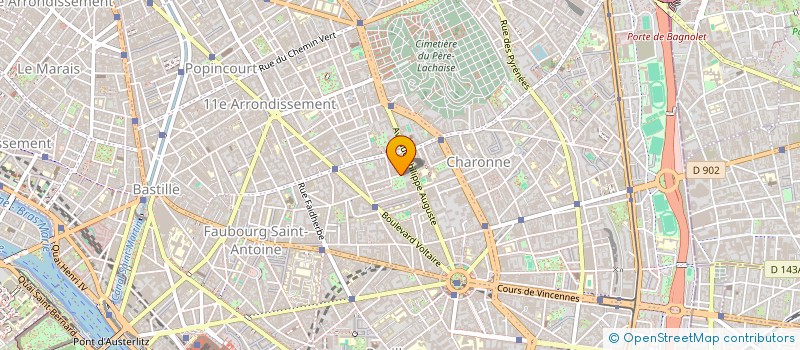 localisation de l'entreprise SORE à PARIS