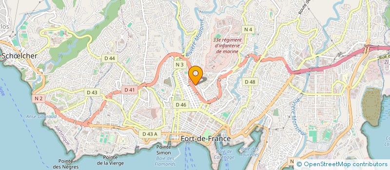 localisation de l'entreprise SORE PLOMB SOC REGION PLOMBERI à FORT DE FRANCE