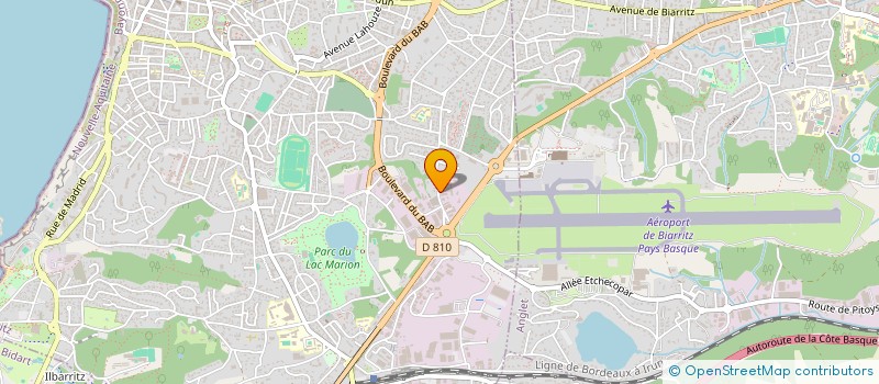 localisation de l'entreprise SOREAC CARRELAGE à BIARRITZ