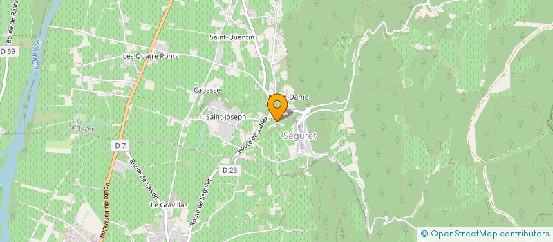 localisation de l'entreprise SOREALEO  SEGURET