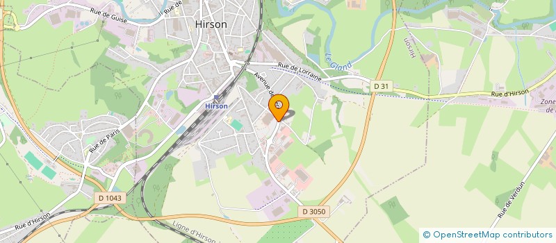 localisation de l'entreprise SOREAM à HIRSON