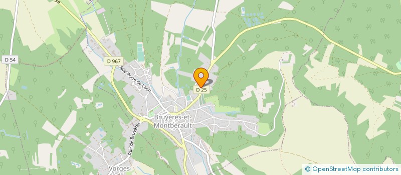 localisation de l'entreprise SOREAM à BRUYERES-ET-MONTBERAULT