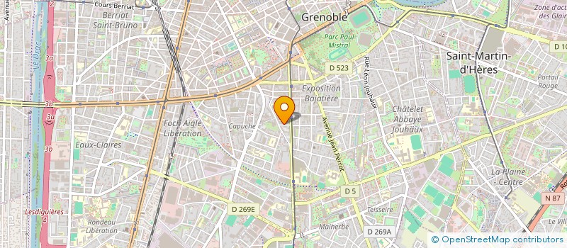 localisation de l'entreprise SOREAM GESTION  GRENOBLE