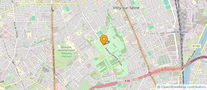 localisation de l'entreprise SOREB  VITRY-SUR-SEINE