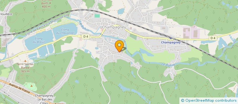 localisation de l'entreprise SOREB  CHAMPAGNEY
