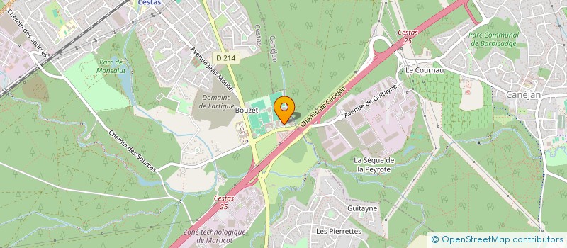 localisation de l'entreprise SOREB ARS à CESTAS
