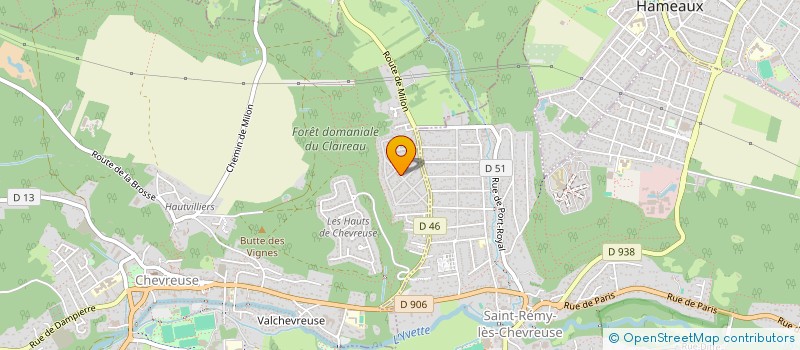 localisation de l'entreprise SOREBAT  CHEVREUSE