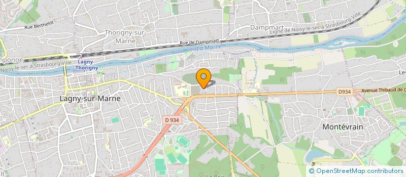 localisation de l'entreprise SOREBAT  LAGNY-SUR-MARNE