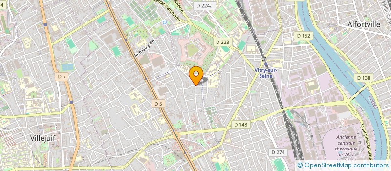 localisation de l'entreprise SOREBAT  VITRY-SUR-SEINE