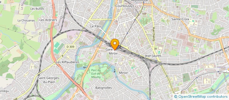 localisation de l'entreprise SOREBAT à LE MANS