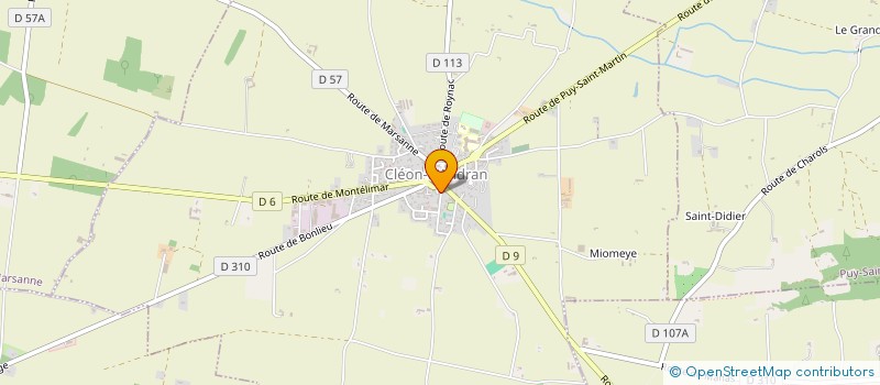 localisation de l'entreprise SOREBAT BERTRAND MICHEL ET CIE  PUY-SAINT-MARTIN