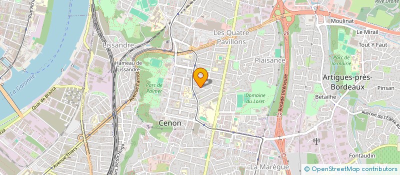localisation de l'entreprise SOREBO  CENON