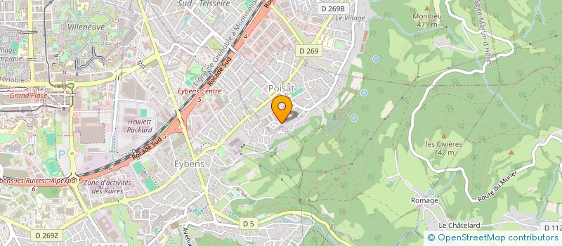 localisation de l'entreprise SOREC  POISAT