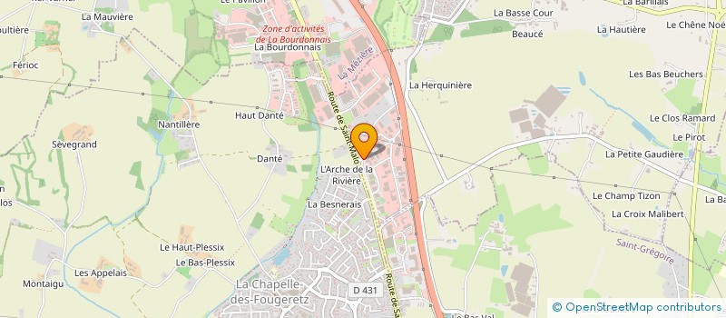 localisation de l'entreprise SOREC à MELESSE