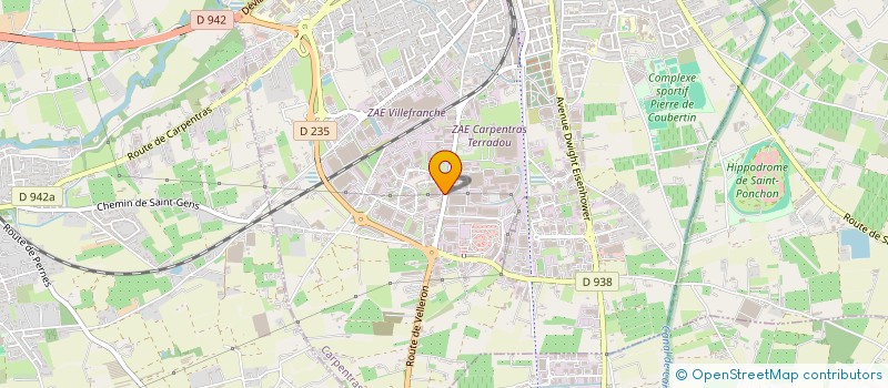 localisation de l'entreprise SOREC ET ASSOCIES à CARPENTRAS
